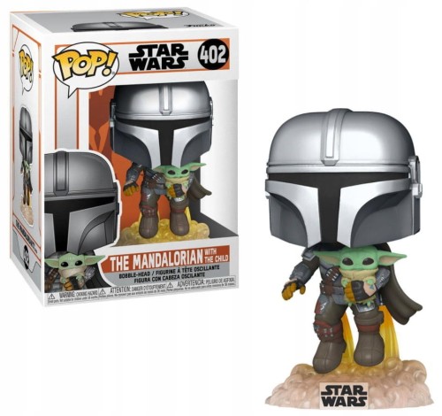 Funko Pop! Star Wars The Mandalorian Mando Flying