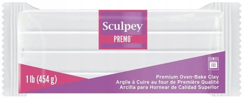 SUPER SCULPEY GLINA DO RZEŹBIENIA Premo White 454g