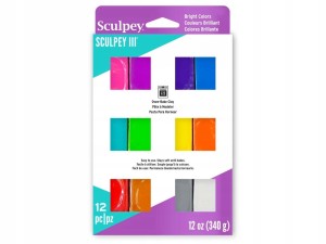 Sculpey III Clay GLINA DO RZEŹBIENIA 340g mix 12