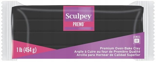 SCULPEY GLINA DO RZEŹBIENIA Premo Black 454g