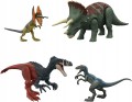 JURASSIC WORLD ZESTAW 4 DINOZAURY Megaraptor Blue