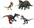 JURASSIC WORLD ZESTAW 4 DINOZAURY Megaraptor Blue