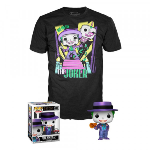 BATMAN 89 - POP N° 403 - Joker w/Speaker Metal Effect SE + T-shirt (S)