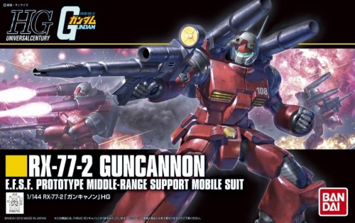 GUNDAM - Model Kit - High Grade - RX-77-2 Guncannon - 1/144
