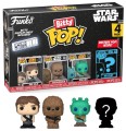 STAR WARS Bitty Funko Pop 4 Pack 2.5cm Han Solo Chewbacca Greedo