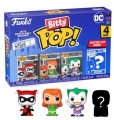 DC Funko Pop! Bitty 4 Pack 2.5cm Harley Quinn Joker Poison Ivy