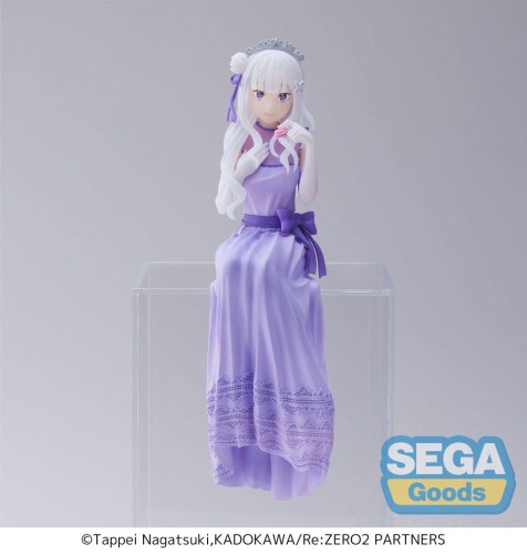 RE ZERO - Emilia " Party " - figurka PM Perching 14cm