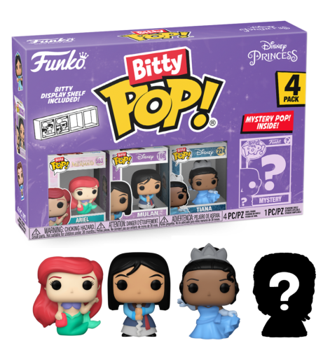 DISNEY PRINCESS - Bitty Pop 4 Pack 2.5cm - Ariel