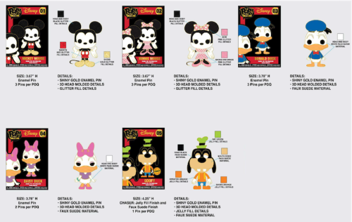 DISNEY - Pop Large Enamel - Assortment 12 pcs