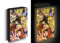 DRAGON BALL Z Goku Evolution Lekkie Płótno 40X30 cm obraz