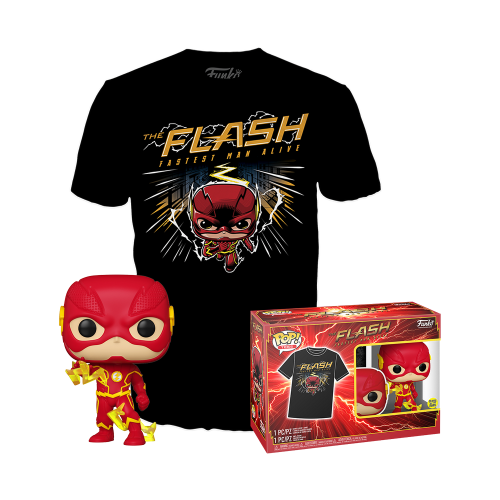 DC COMICS - Booble Head POP N° 1097 - The Flash + Tee (XL)