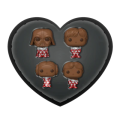 STAR WARS - Pocket Pop Keychains 4 Pack- Valentine (Chocolate)