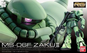 GUNDAM - RG 1/144 MS-06F Zaku II - Model Kit 13cm