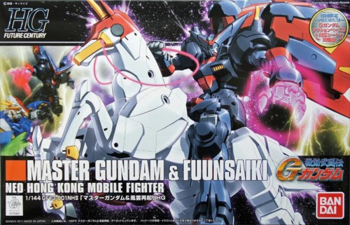 GUNDAM - 1/144 HGFC Master Gundam & Fuunsaiki - Model Kit 13cm