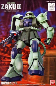 GUNDAM - 1/144 FG MS-06F/J Zaku II - Model Kit 13cm