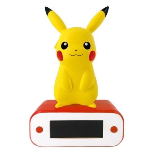 POKEMON - Pikachu - Budzik z lampką LED
