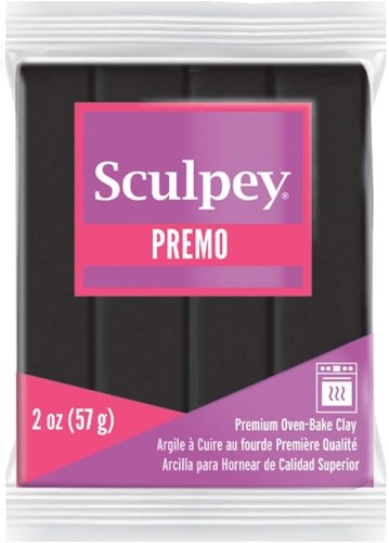 SUPER SCULPEY GLINA DO RZEŹBIENIA Premo Black 57g Non Toxic