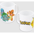 POKEMON Friends Pikachu Charmander Bulbasaur 325ml Ceramiczny Kubek