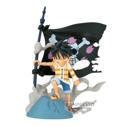ONE PIECE - Monkey D. Luffy - Figurka WCF-Log Stories 8cm