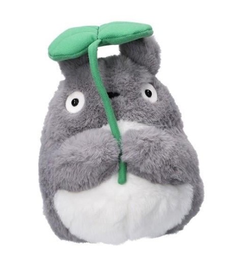 MY NEIGHBOUR TOTORO - Grey Totoro with leaf - Nakayoshi Pluszak