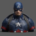 figurka MARVEL - Captain America Avengers Endgame - Money Bank Bust 20 cm