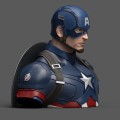 figurka MARVEL - Captain America Avengers Endgame - Money Bank Bust 20 cm