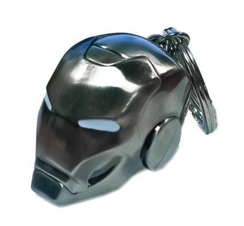 MARVEL - 3D Metal Brelok Blister Box - Iron Man SILVER Helmet