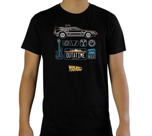 koszulka BACK TO THE FUTURE - DeLorean - Men's T-Shirt - (XL)