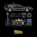 koszulka BACK TO THE FUTURE - DeLorean - Men's T-Shirt - (XL)