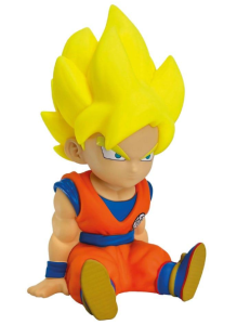 DRAGON BALL Son Goku Super Saiyan Money Box PVC 19cm Skarbonka Plastoy