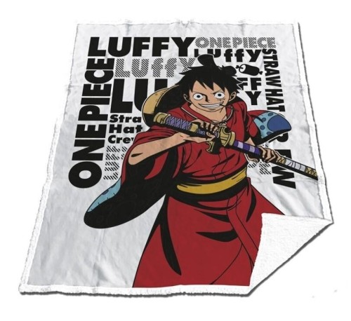 ONE PIECE - Sherpa koc 130x170cm - Luffy "Wano"