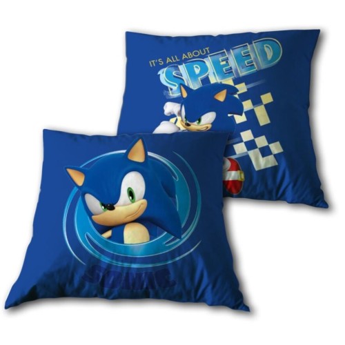SONIC - It's all about speed - poduszka 40X40cm