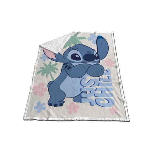 LILO & STITCH - Sherpa koc 130x170cm - Stitch Just Chill
