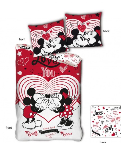 DISNEY - Poszwa na kołdrę 140x200cm - Love You '100% microfiber'
