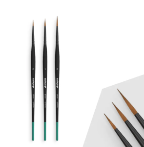 GUNDAM TOOLS - Brush Round Pinter Set - Size '0-1-2'