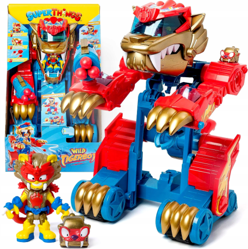 SUPERTHINGS Robot WildTiger TigerBot figurki Transformer Super zings
