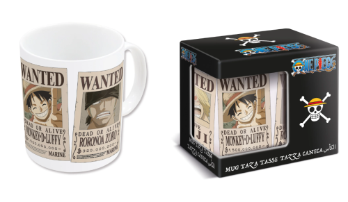 ONE PIECE Wanted 325ml Ceramiczny Kubek Stor Luffy Zorro