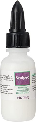 SUPER SCULPEY BŁYSZCZĄCY LAKIER DO GLINY GLINA DO RZEŹBIENIA 30ml z precyzyjną zakrętką