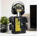 BATMAN PS5 XBOX NINTENDO LOGO STOJAK PODSTAWKA 4 PADY GRY HEADSET LOCKER DC COMICS