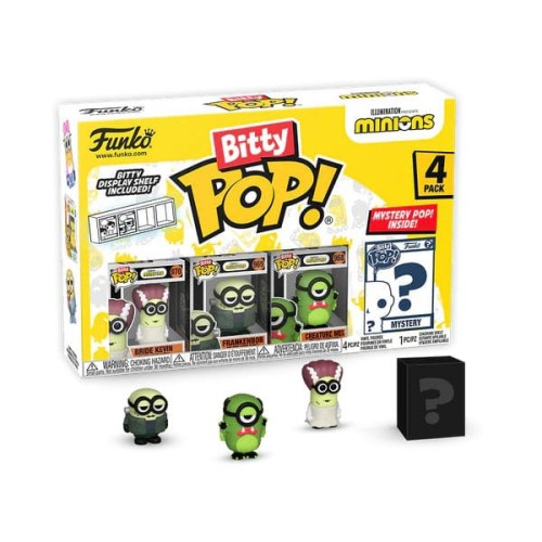 Funko Pop! Figurki MINIONS Bitty Pop 4 Pack 2.5cm Frankenbob Minionki