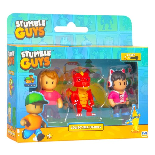 FIGURKA STUMBLE GUYS PMI ZESTAW FIGUREK Ms. Stumble Inferno Dragon Camera Gina