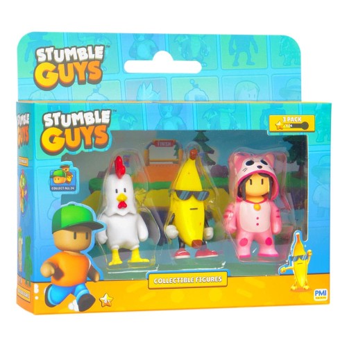 FIGURKA STUMBLE GUYS PMI ZESTAW FIGUREK Chicken Bnaana Guy Meowmer Peely