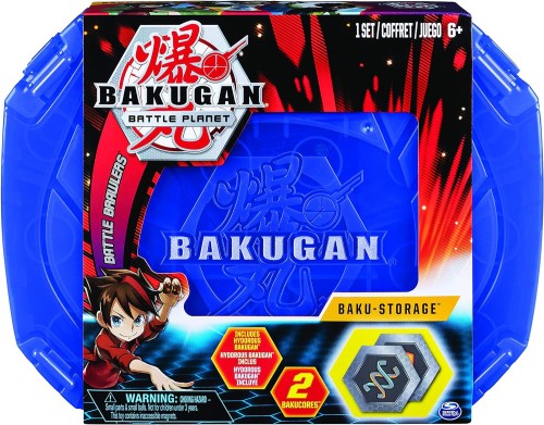 BAKUGAN WALIZKA NIEBIESKA WALIZKA+ FIGURKA DRAGONOID  Baku-Storage