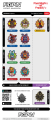 FIVE NIGHTS AT FREDDY'S Figpin figurka Przypinka Chica Foxy Bonnie