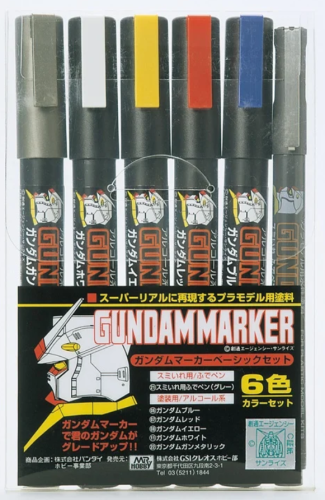 GUNDAM - Gundam Marker GMS-105 Set Zestaw dla fana Pisaki Model Kit