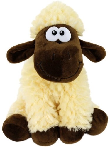 baranek shaun MASKOTKA PLUSZAK OWCA BEŻOWO BRĄZOWA 25CM PRZYTULANKA