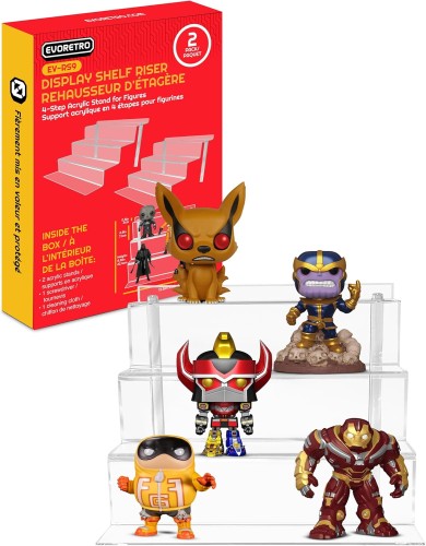 EVORETRO Akrylowa podstawka pod Funko Pop! i figurki akcji 2 pack
