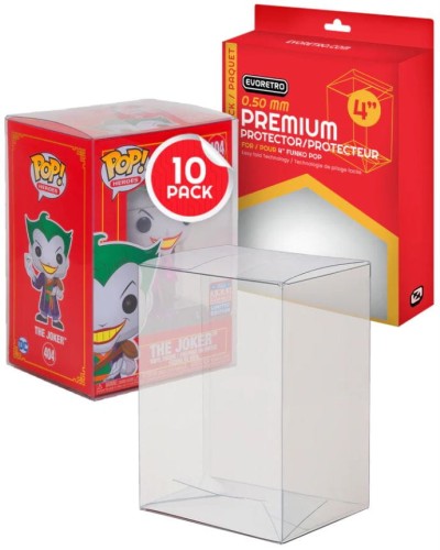 EVORETRO Premium Funko Pop Plastikowy Protector 10-Pack Protektor