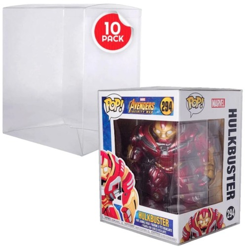 EVORETRO Premium Funko Pop SUPER 6' Plastikowy 10-Pack Protektor