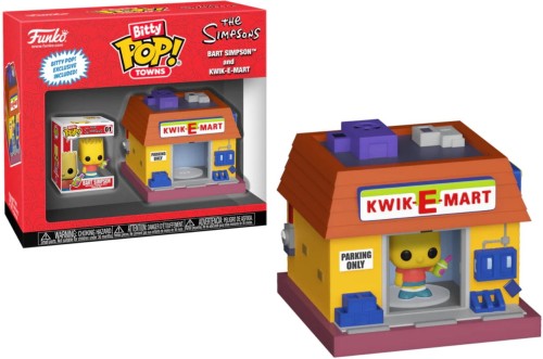 Funko Pop! THE SIMPSONS Bitty Pop Town Bart Simpson and Kwik-E-Mart